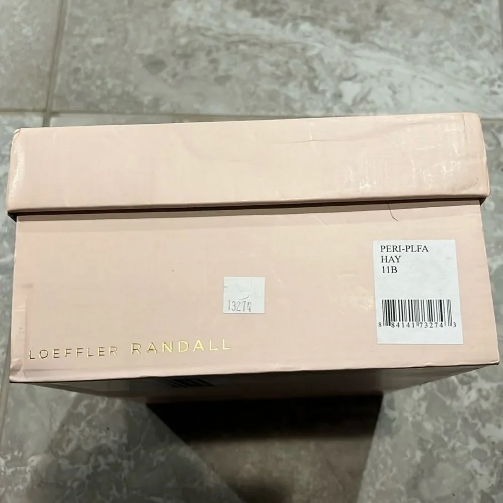 Loeffler Randall Peri Espadrille Wedge Sandals in Tan, New, Size EU 41 US 11
